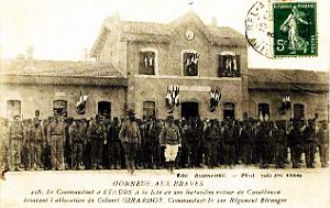 Sidi-Bel-Abbes - Gare - Retour du 1er Etranger du Maroc 2 - 1907